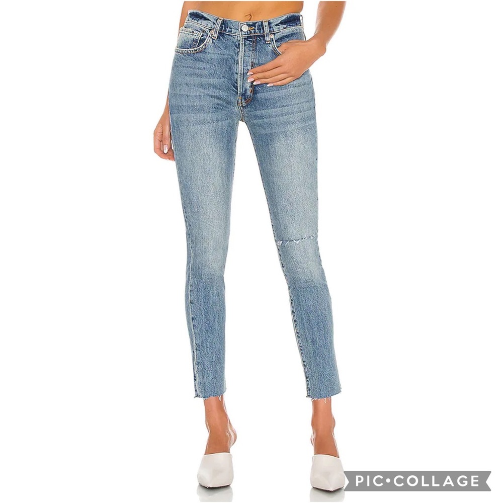 Revolve Free People Stella High Rise Skinny Ankle Jeans 27